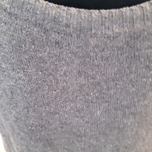 Grey Sweater Short Sleeve Dress - Picture 4 of 11